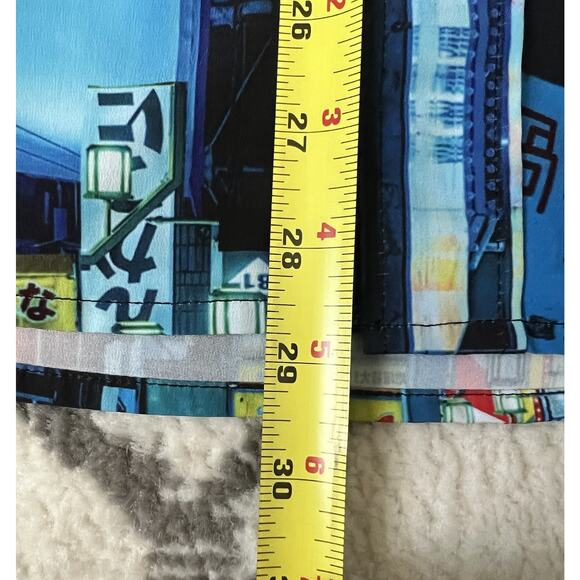 JUST ATTITUDE Graphic Tokyo Shinjwku Nights Button Down Shirt - Picture 15 of 15